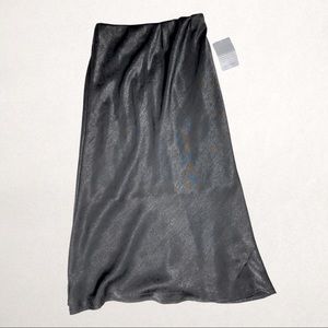 Satin Midi Skirt
